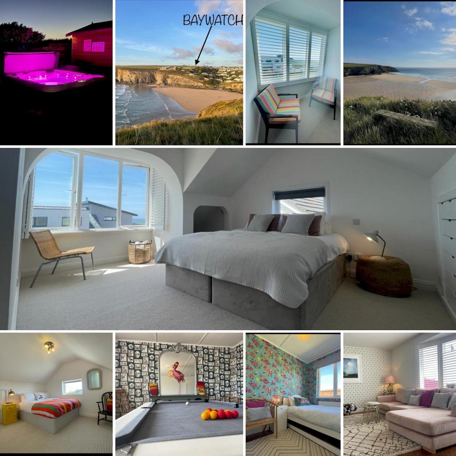 Baywatch Mawgan Porth Spacious Home Sleeps 9, Games Room, Parking & Garden エクステリア 写真